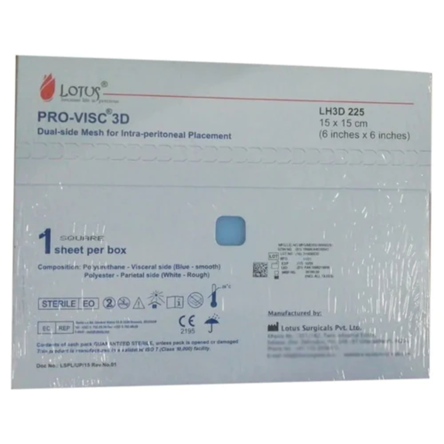 lotus provisc 15X15cm mesh